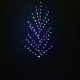 Светодиодный куст улич. 1,5 м, "Снежинка", 84 LED, 220V, моргает RG/RB